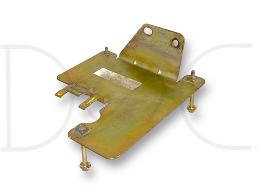 99-02 Ford F250 F350 7.3 7.3L Diesel IDM Injector Driver Module Bracket Mount OE, used with light wear, metallic mounting bracket for diesel truck injector control.
