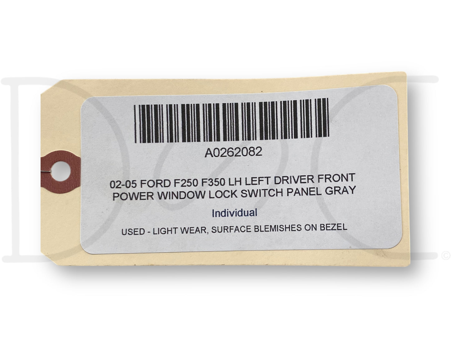 02-05 Ford F250 F350 LH Left Driver Front Power Window Lock Switch Panel Gray