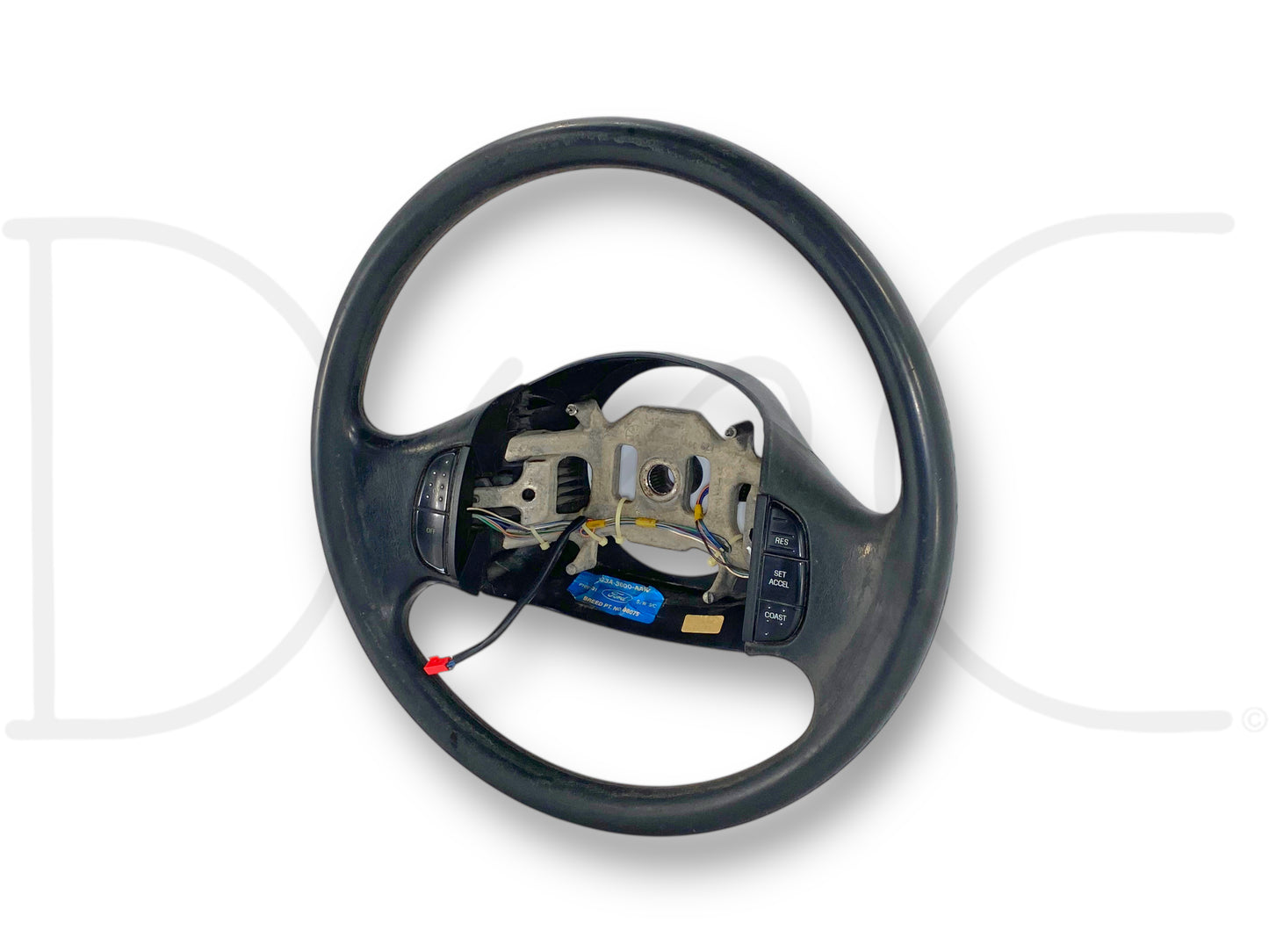 99-02 Ford F250 F350 Steering Wheel W/ Cruise Buttons OE Black 1C3A-3600-Aaw