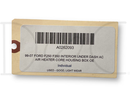 99-07 Ford F250 F350 Interior Under Dash Ac Air Heater Core Housing Box OE