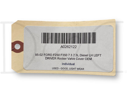 95-02 Ford F250 F350 7.3 7.3L Diesel LH Left Driver Rocker Valve Cover OEM