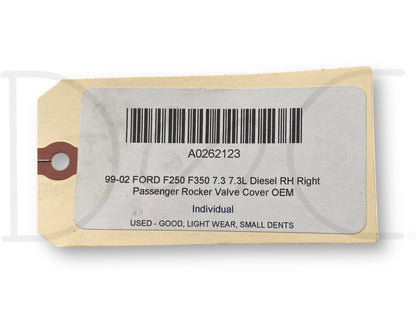 99-02 Ford F250 F350 7.3 7.3L Diesel RH Right Passenger Rocker Valve Cover OEM