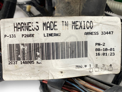 02 Ford F250 F350 XLT Extended Cab Interior Wiring Harness 2C3T-14A005-P260X Nk