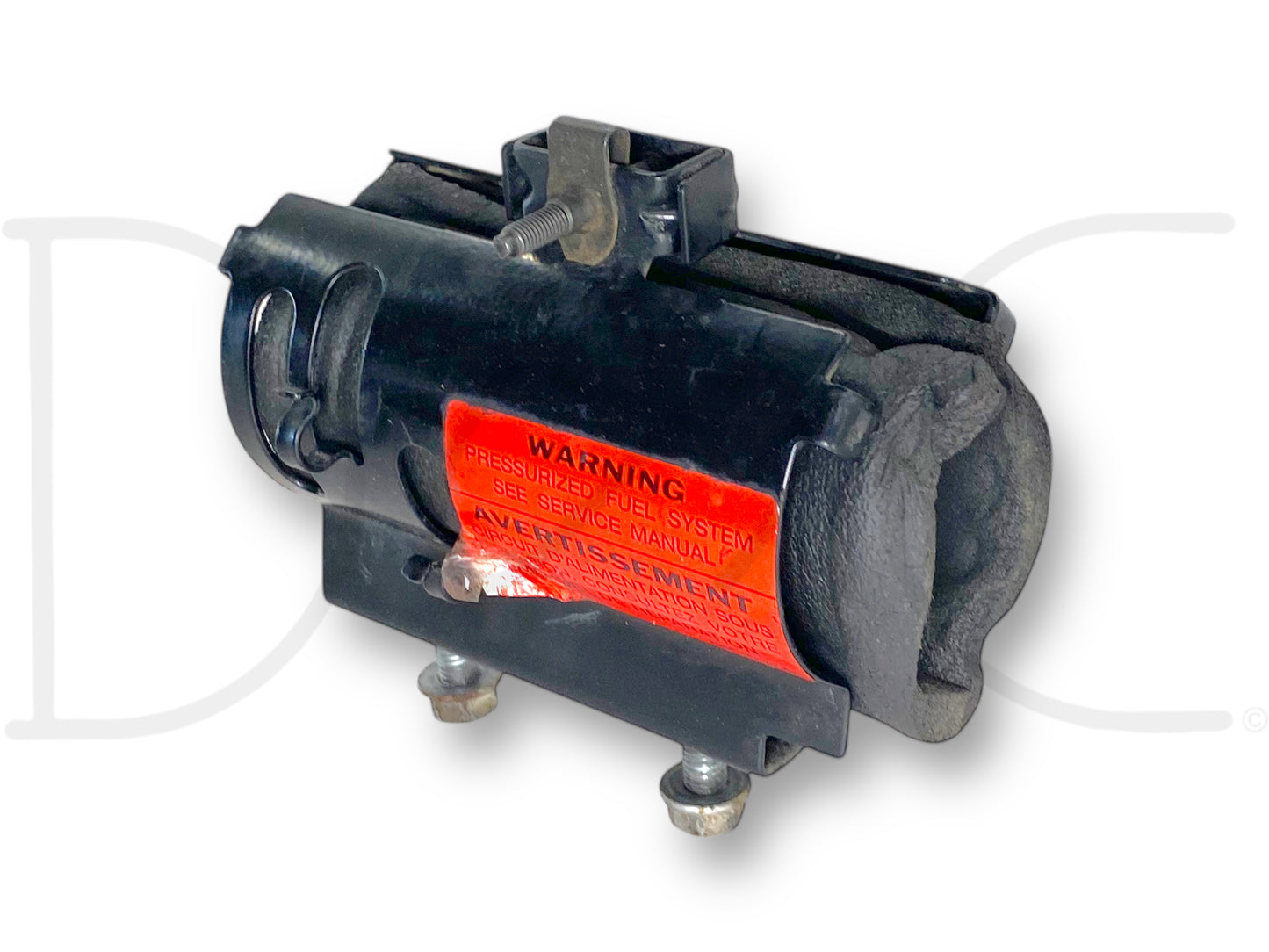 99-02 Ford F250 F350 7.3 7.3L Frame Mounted Fuel Lift Pump Bracket OE used condition with light wear, compatible with 1999-2002 Ford Super Duty diesel trucks.