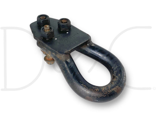 00-07 Ford F250 F350 Tow Hook Recovery Loop Black W/ Bolts 1C34-17A954-Aa