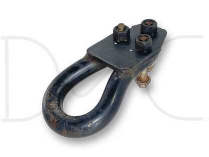 00-07 Ford F250 F350 Tow Hook Recovery Loop Black W/ Bolts 1C34-17A954-Aa