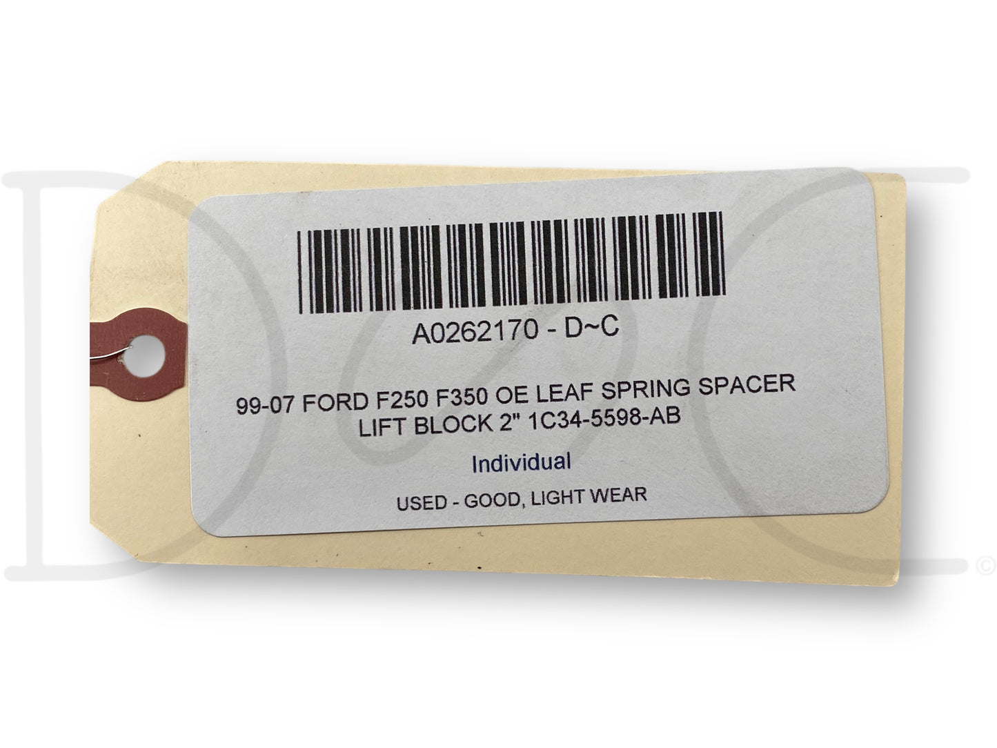 99-07 Ford F250 F350 OE Leaf Spring Spacer Lift Block 2" 1C34-5598-AB