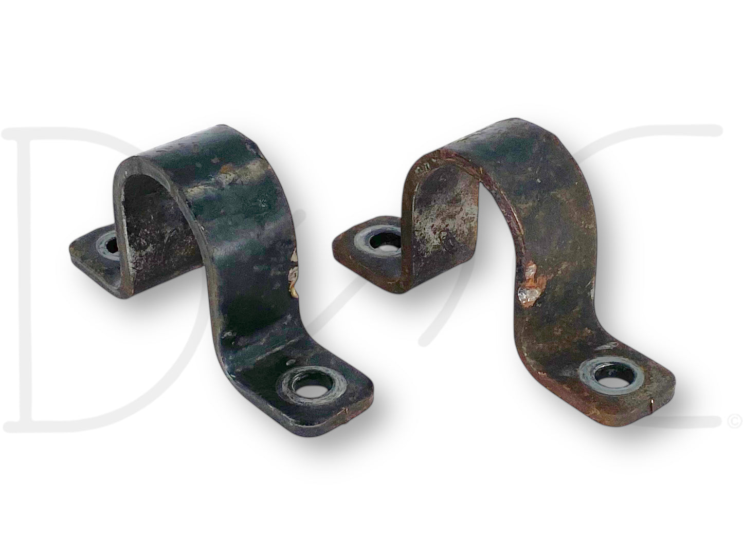 99-04 Ford F250 F350 4X4 Front Axle Sway Bar Bushing Brackets Bracket Set OE