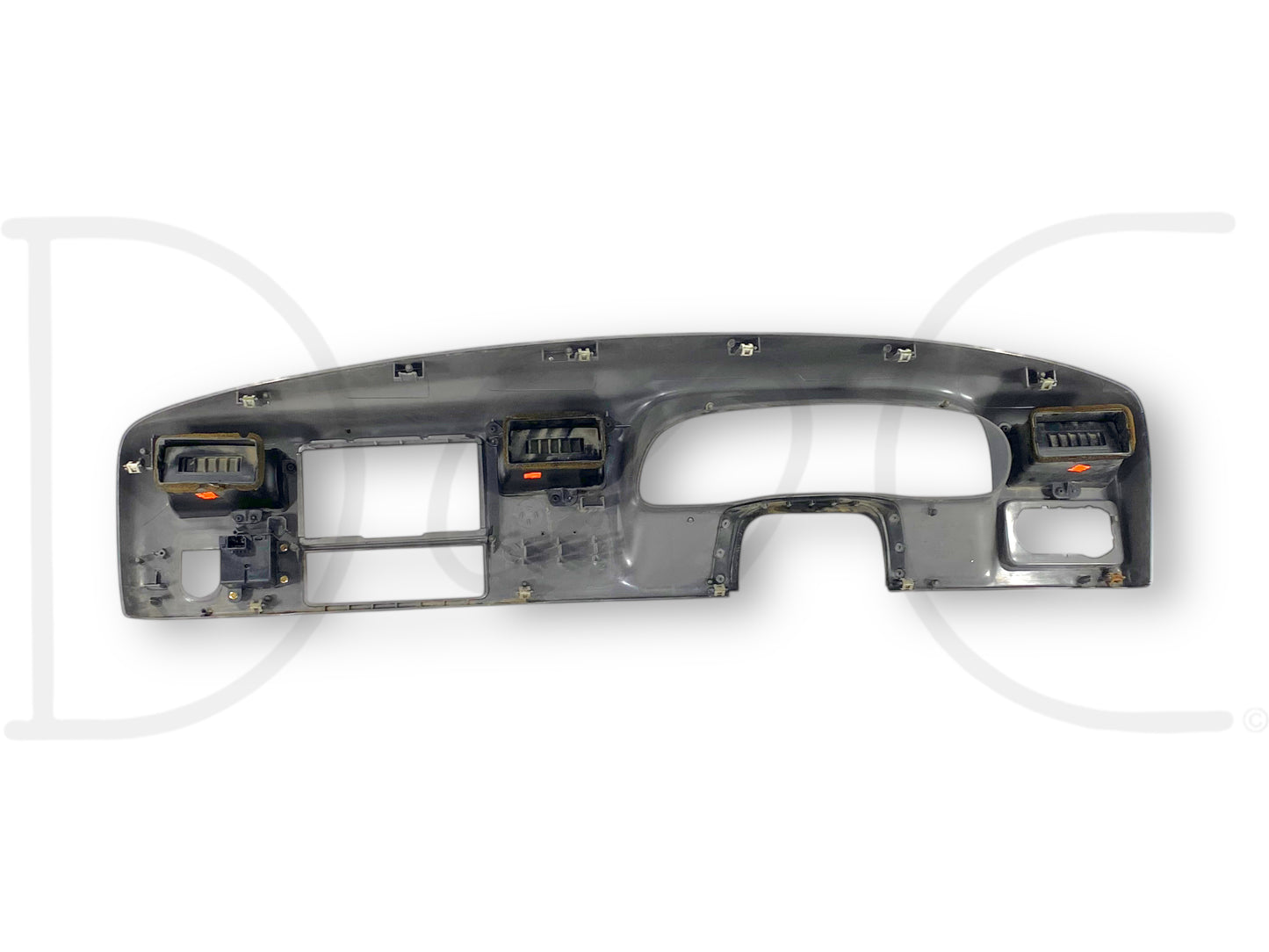 99-04 Ford F250 F350 Super Duty Dash Bezel Radio Cluster Trim Panel Gray *Blem*