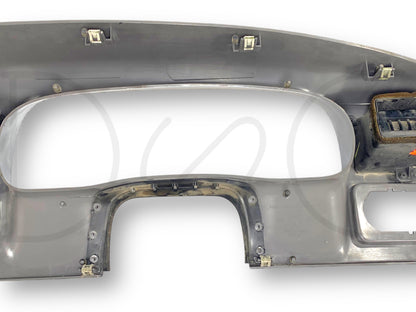 99-04 Ford F250 F350 Super Duty Dash Bezel Radio Cluster Trim Panel Gray *Blem*
