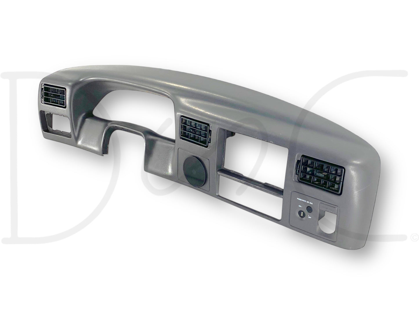 99-04 Ford F250 F350 Super Duty Dash Bezel Radio Cluster Trim Panel Gray *Blem*