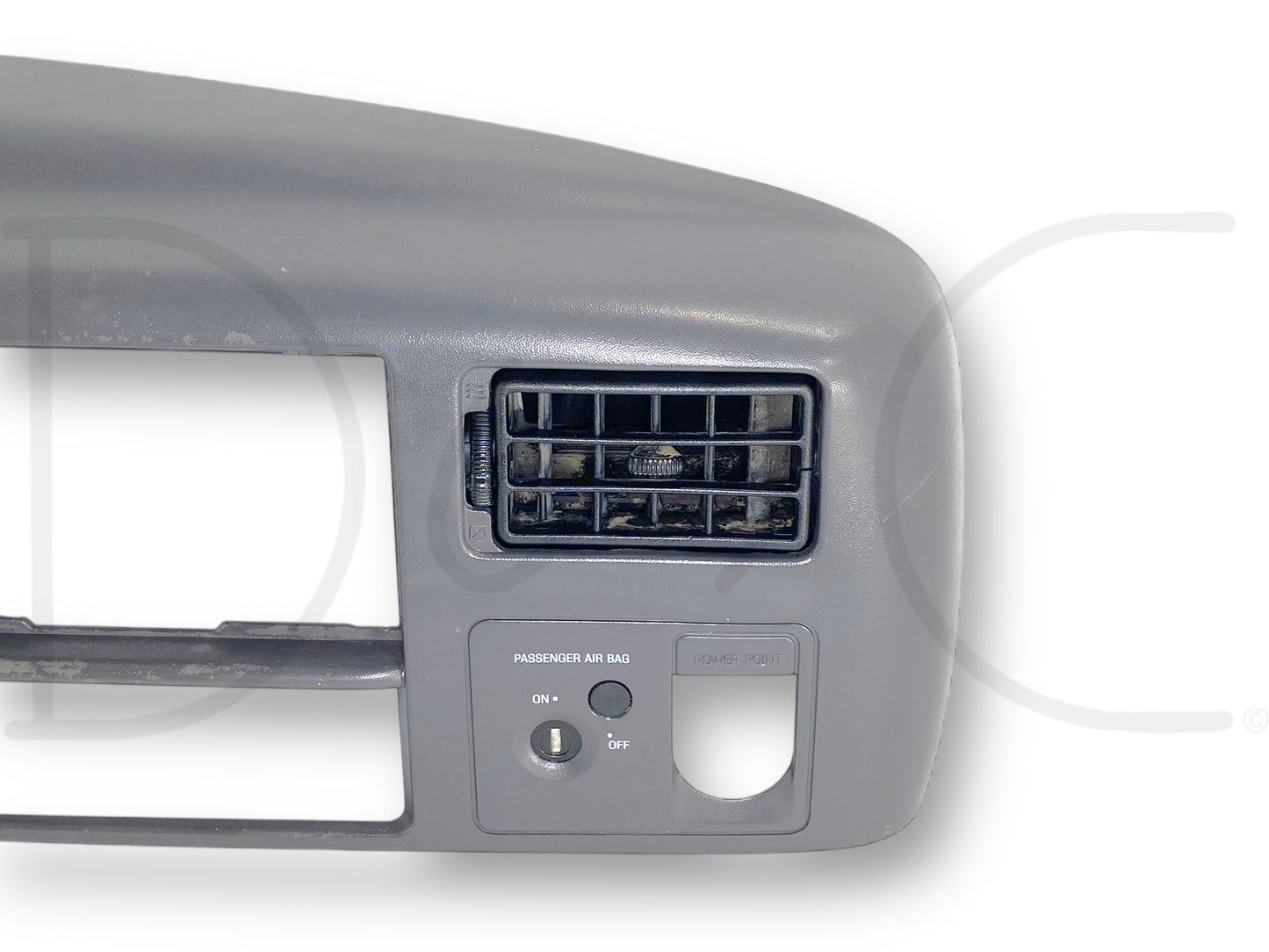 99-04 Ford F250 F350 Super Duty Dash Bezel Radio Cluster Trim Panel Gray *Blem*