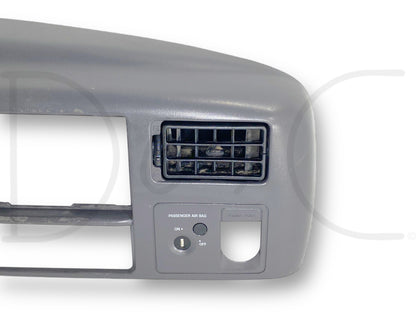 99-04 Ford F250 F350 Super Duty Dash Bezel Radio Cluster Trim Panel Gray *Blem*