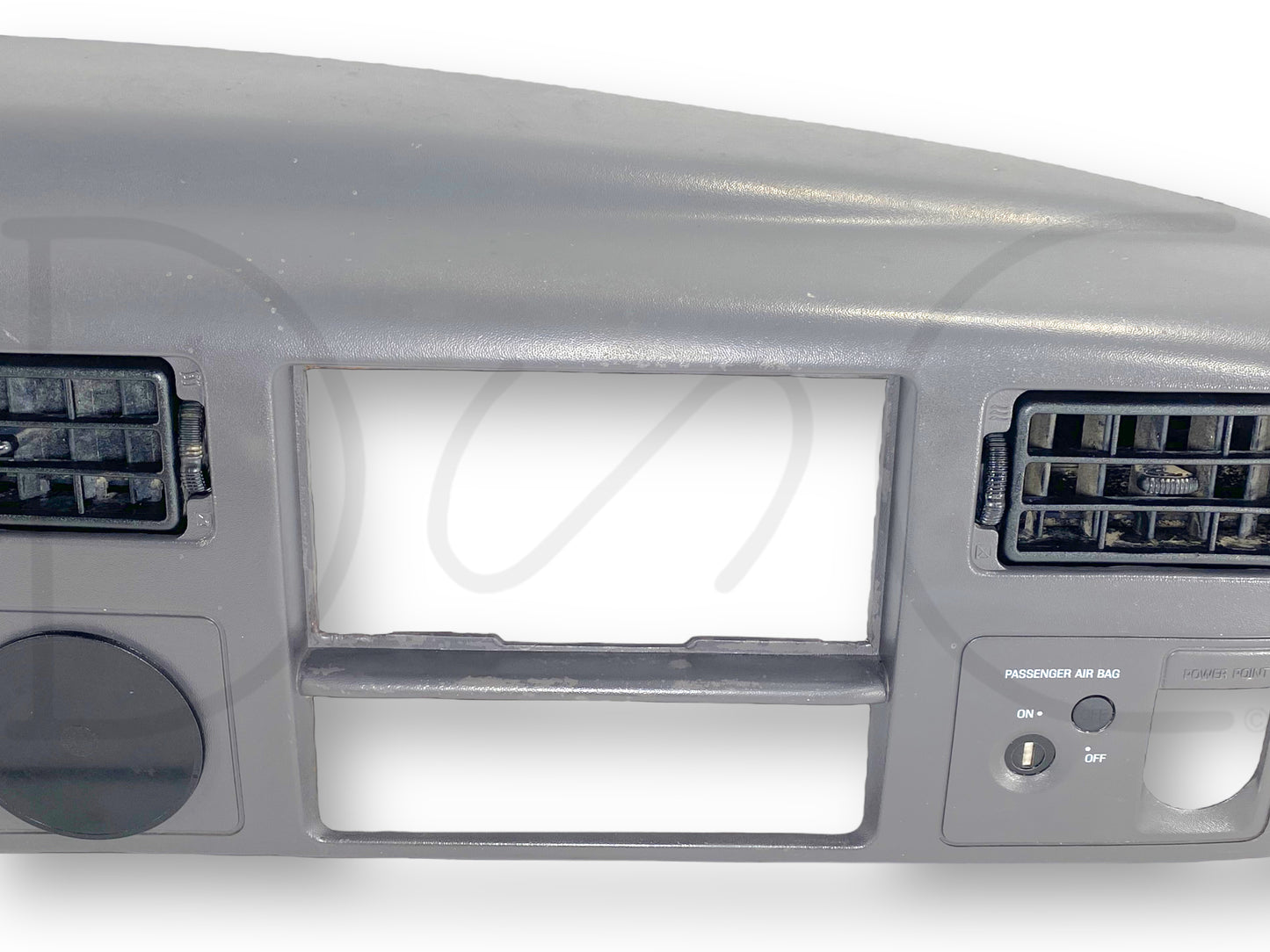 99-04 Ford F250 F350 Super Duty Dash Bezel Radio Cluster Trim Panel Gray *Blem*