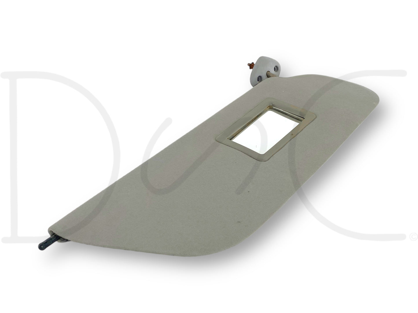 99-01 Ford F250 F350 RH Right Passenger Sun Visor Gray W/ Mirror OEM *Blem*