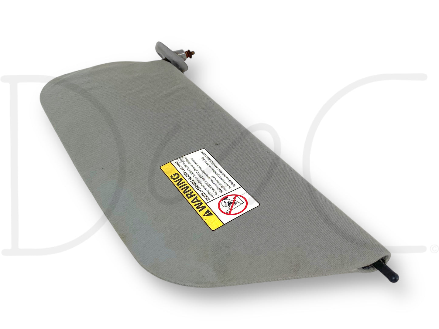 99-01 Ford F250 F350 RH Right Passenger Sun Visor Gray W/ Mirror OEM *Blem*