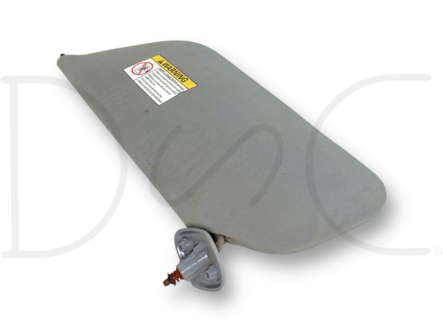 99-01 Ford F250 F350 RH Right Passenger Sun Visor Gray W/ Mirror OEM *Blem*