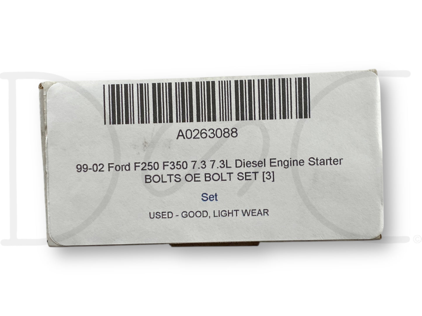 99-02 Ford F250 F350 7.3 7.3L Diesel Engine Starter Bolts OE Bolt Set [3]