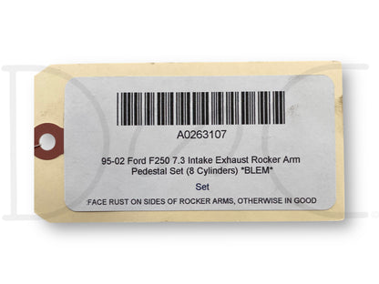 95-02 Ford F250 7.3 Intake Exhaust Rocker Arm Pedestal Set (8 Cylinders) *Blem*