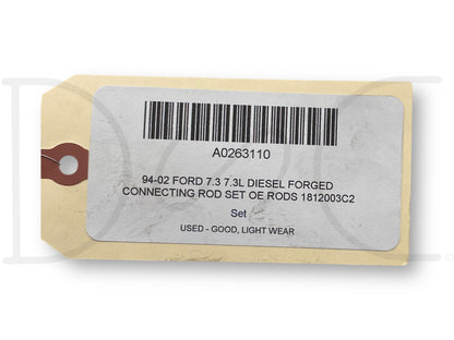 94-02 Ford 7.3 7.3L Diesel Forged Connecting Rod Set OE Rods 1812003C2