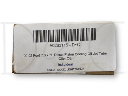99-02 Ford 7.3 7.3L Diesel Piston Cooling Oil Jet Tube Oiler OE