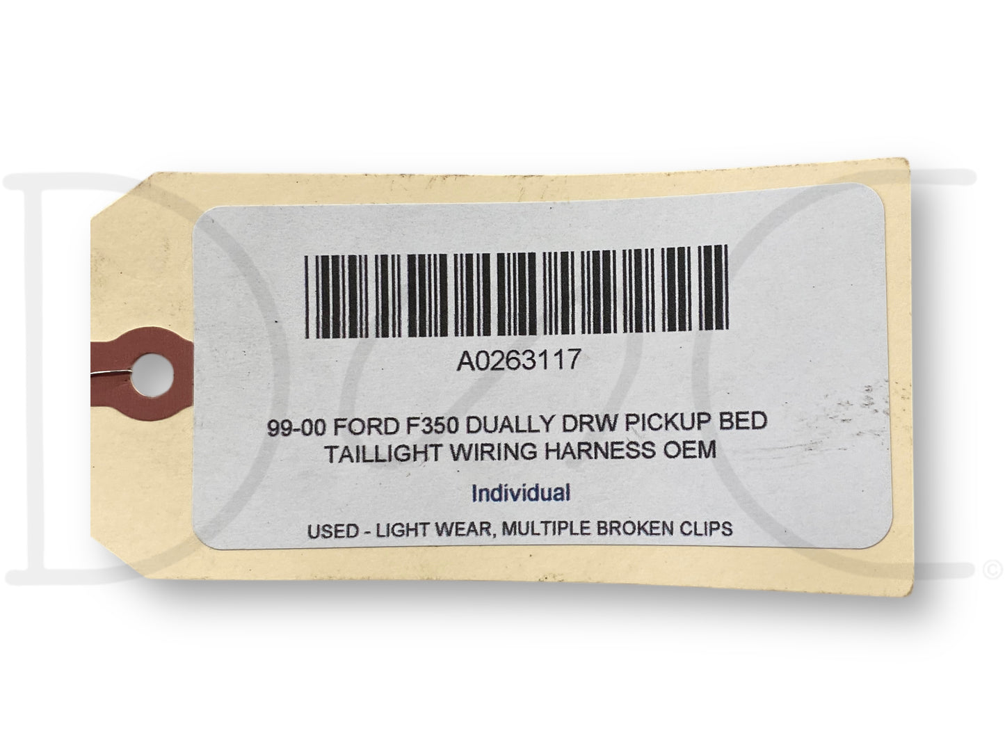 99-00 Ford F350 Dually DRW Pickup Bed Taillight Wiring Harness OEM