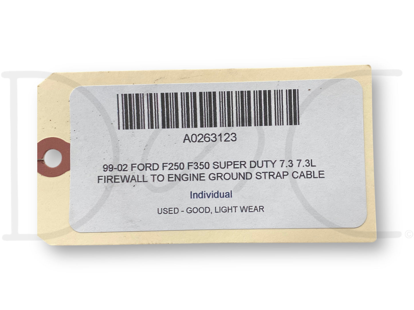 99-02 Ford F250 F350 Super Duty 7.3 7.3L Firewall To Engine Ground Strap Cable