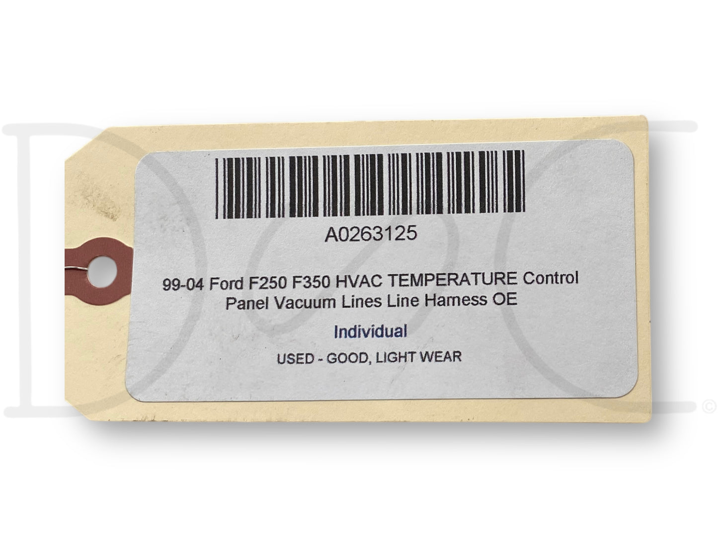 99-04 Ford F250 F350 HVAC Temperature Control Panel Vacuum Lines Line Harness OE