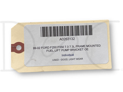 99-02 Ford F250 F350 7.3 7.3L Frame Mounted Fuel Lift Pump Bracket OE