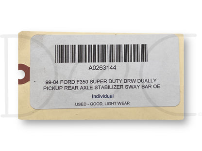 99-04 Ford F350 Super Duty DRW Dually Pickup Rear Axle Stabilizer Sway Bar OE