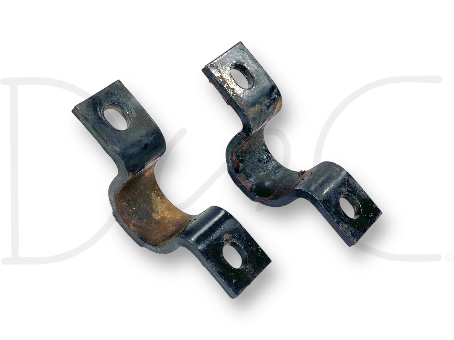 99-10 Ford F350 DRW Dually Rear Axle Sway Bar Stabilizer Mount Bracket Set