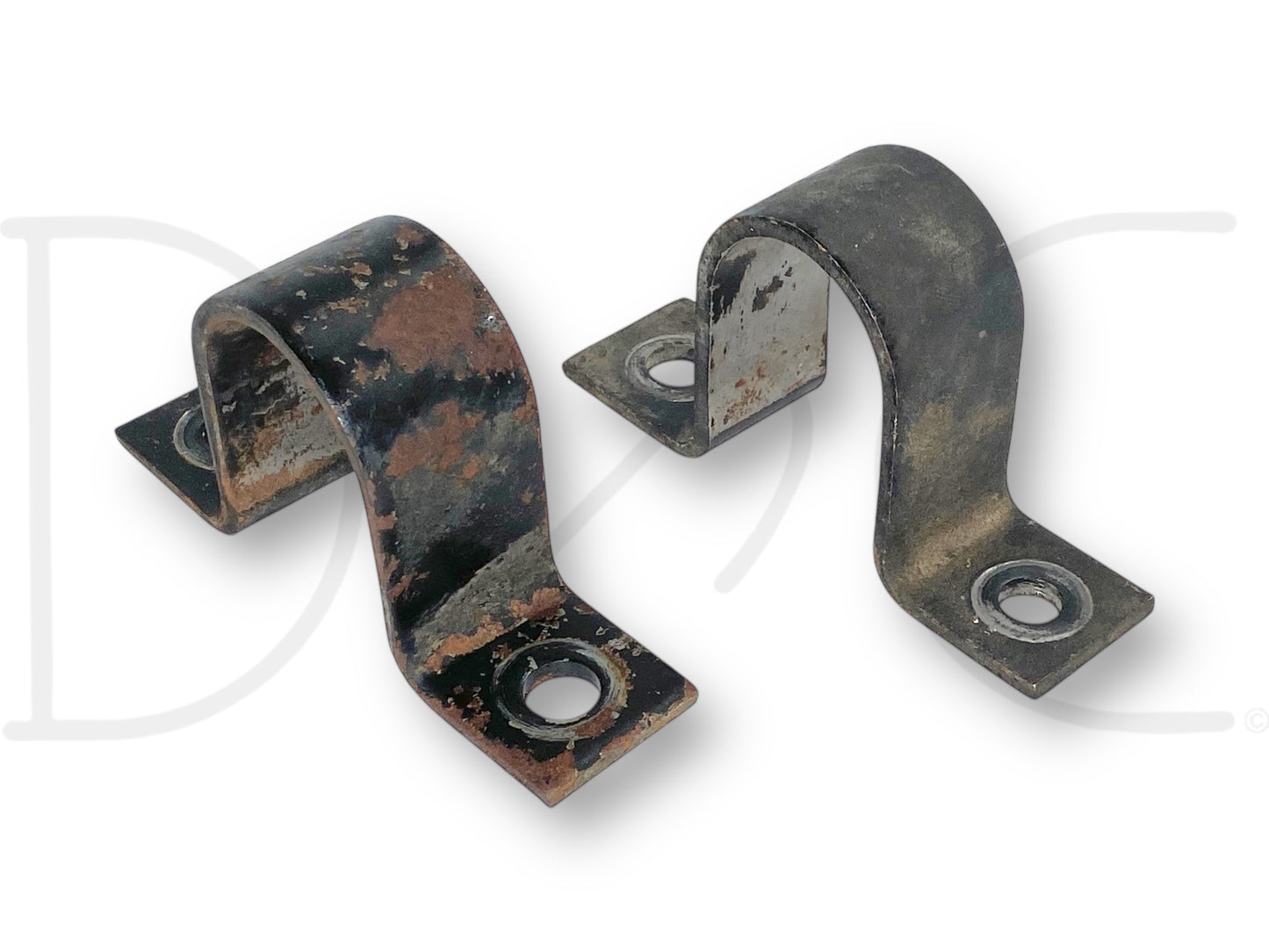 99-04 Ford F250 F350 2WD Front Axle Sway Bar Bushing Brackets Bracket Set OE