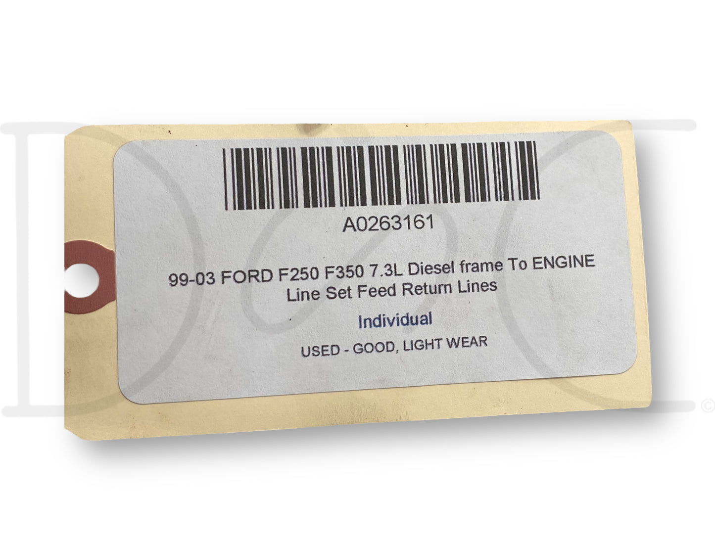 99-03 Ford F250 F350 7.3L Diesel Frame To Engine Line Set Feed Return Lines