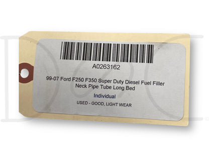 99-07 Ford F250 F350 Super Duty Diesel Fuel Filler Neck Pipe Tube Long Bed