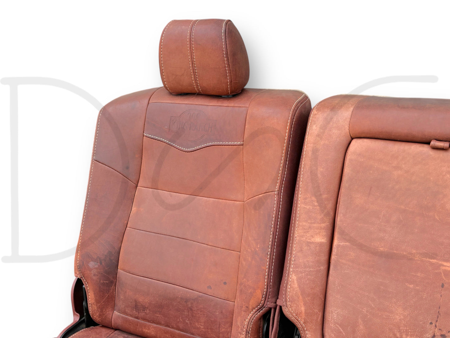08-10 Ford F250 F350 Super Duty King Ranch Crew Cab Leather Rear Back Bench Seat