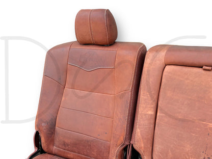08-10 Ford F250 F350 Super Duty King Ranch Crew Cab Leather Rear Back Bench Seat