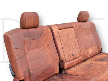08-10 Ford F250 F350 Super Duty King Ranch Crew Cab Leather Rear Back Bench Seat