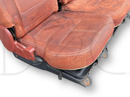 08-10 Ford F250 F350 Super Duty King Ranch Crew Cab Leather Rear Back Bench Seat