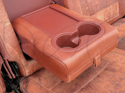 08-10 Ford F250 F350 Super Duty King Ranch Crew Cab Leather Rear Back Bench Seat