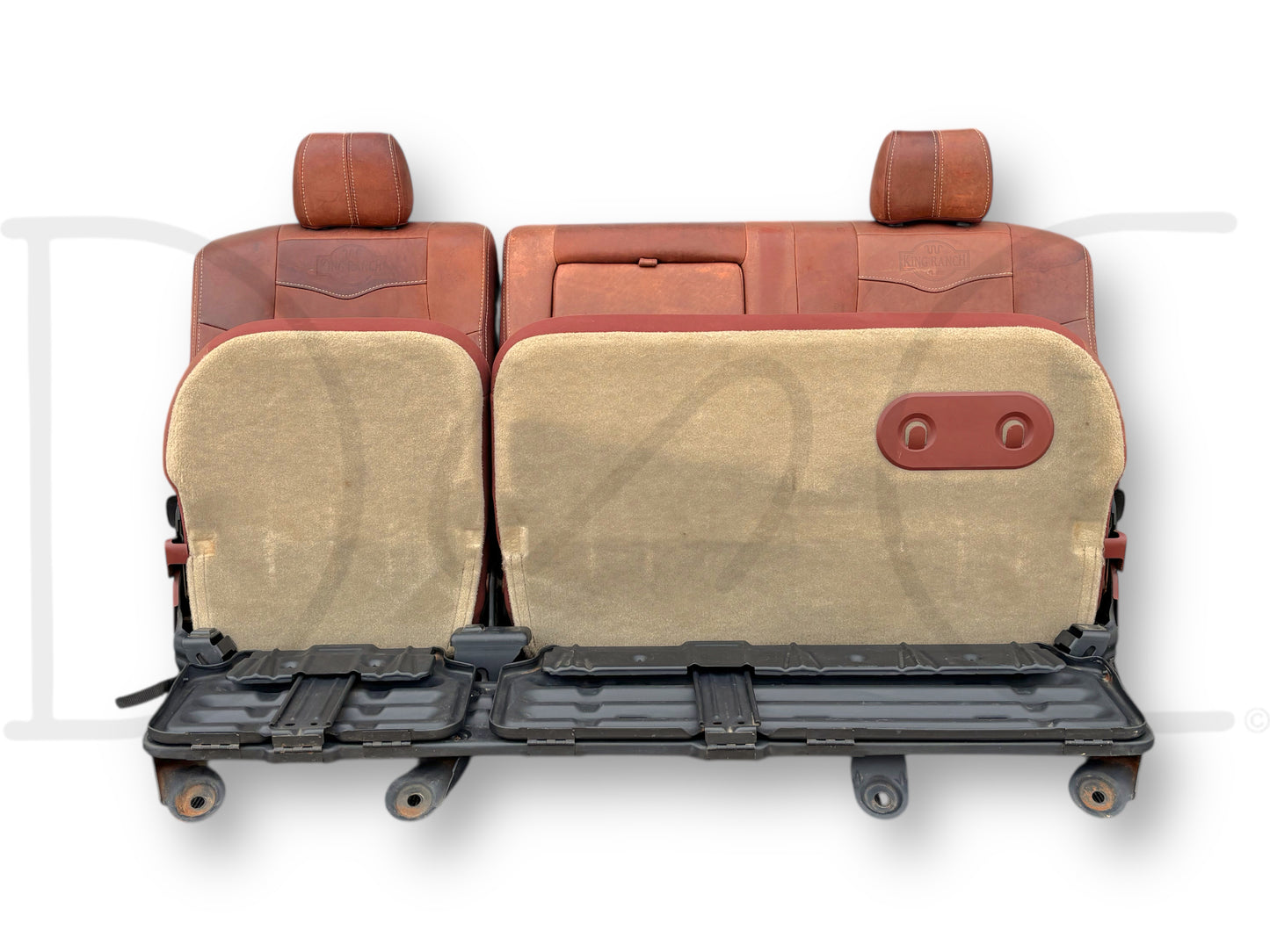 08-10 Ford F250 F350 Super Duty King Ranch Crew Cab Leather Rear Back Bench Seat