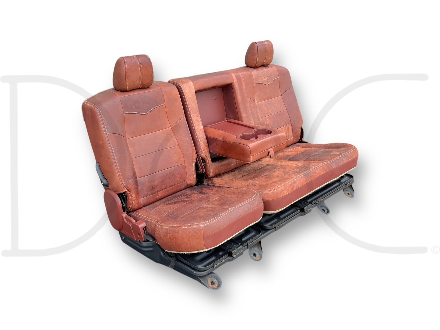 08-10 Ford F250 F350 Super Duty King Ranch Crew Cab Leather Rear Back Bench Seat