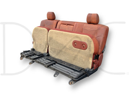 08-10 Ford F250 F350 Super Duty King Ranch Crew Cab Leather Rear Back Bench Seat