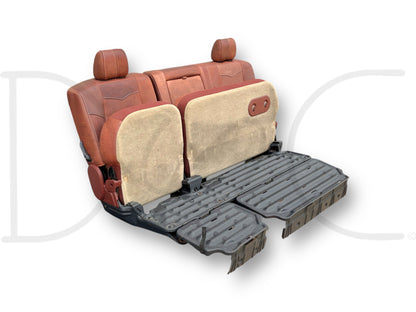 08-10 Ford F250 F350 Super Duty King Ranch Crew Cab Leather Rear Back Bench Seat
