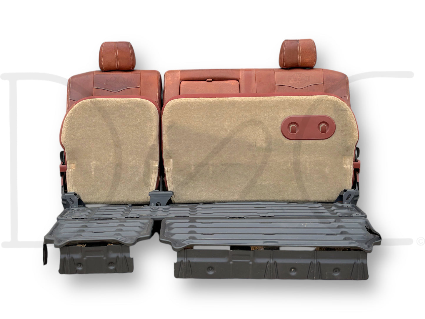 08-10 Ford F250 F350 Super Duty King Ranch Crew Cab Leather Rear Back Bench Seat