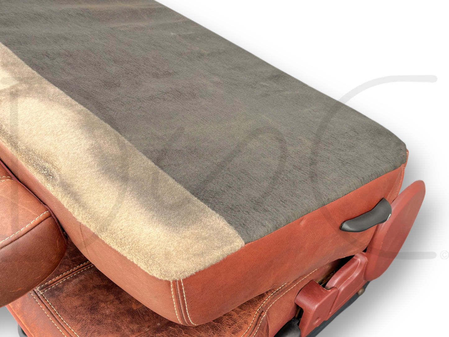 08-10 Ford F250 F350 Super Duty King Ranch Crew Cab Leather Rear Back Bench Seat