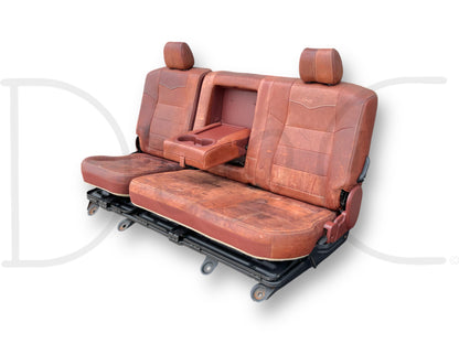 08-10 Ford F250 F350 Super Duty King Ranch Crew Cab Leather Rear Back Bench Seat