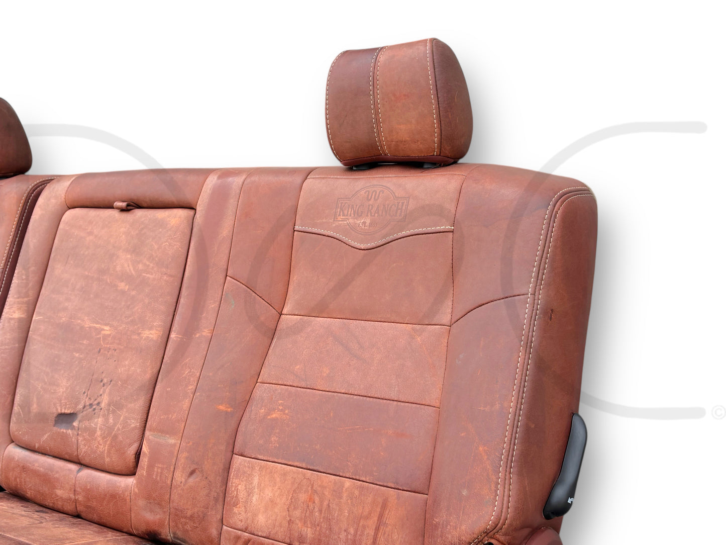 08-10 Ford F250 F350 Super Duty King Ranch Crew Cab Leather Rear Back Bench Seat
