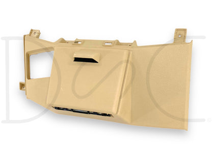 08-10 Ford F250 F350 Center Lower Dash Panel Camel Tan Dashboard Cupholder OE