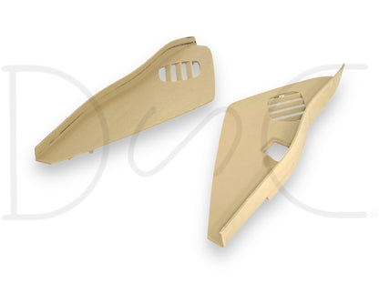 08-10 Ford F250 F350 LH RH Dash End Side Defrost Vent Trim Set Camel Tan OE