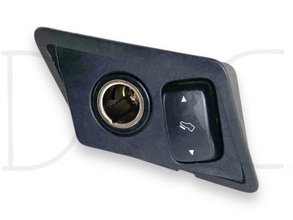 08-10 Ford F250 F350 Dash 12V Outlet Power Point Plug Bezel Adjustable Pedals, used in good condition with light wear, removed from a 2008 Ford F-250 King Ranch 6.4L Powerstroke diesel, designed for 2008-2010 Super Duty trucks for OEM fit and function.